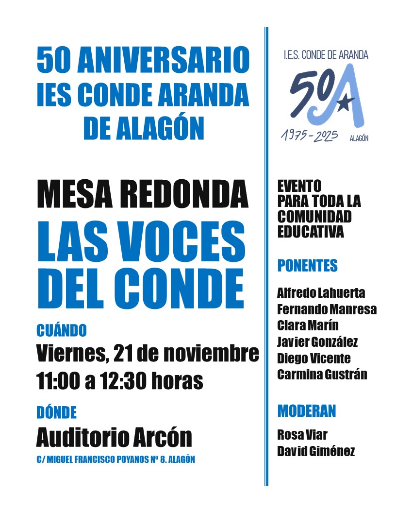 Mesa redonda "Las voces del conde"